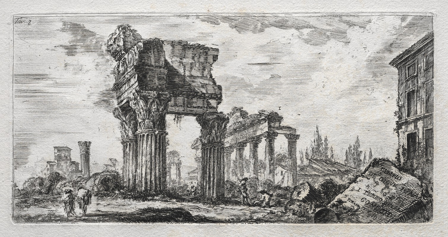 Giovanni Battista Piranesi - Tempio di Giove Tonante