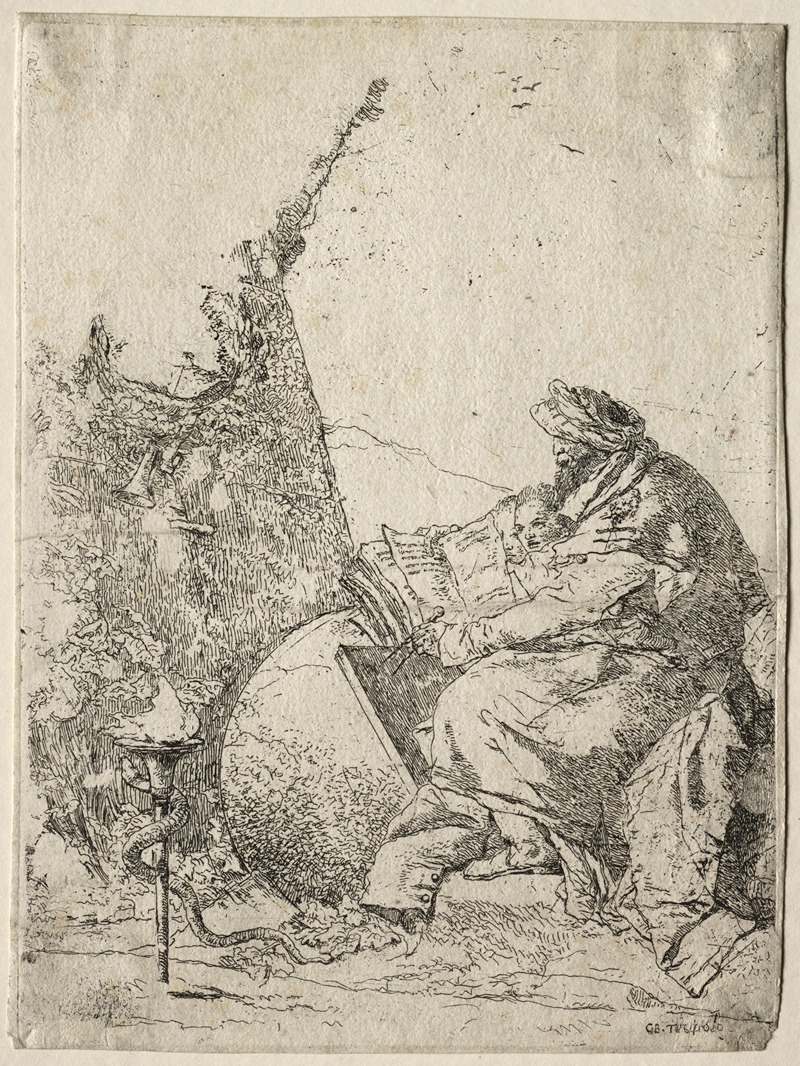 Giovanni Battista Tiepolo - Scherzi di Fantasia; The Philosopher