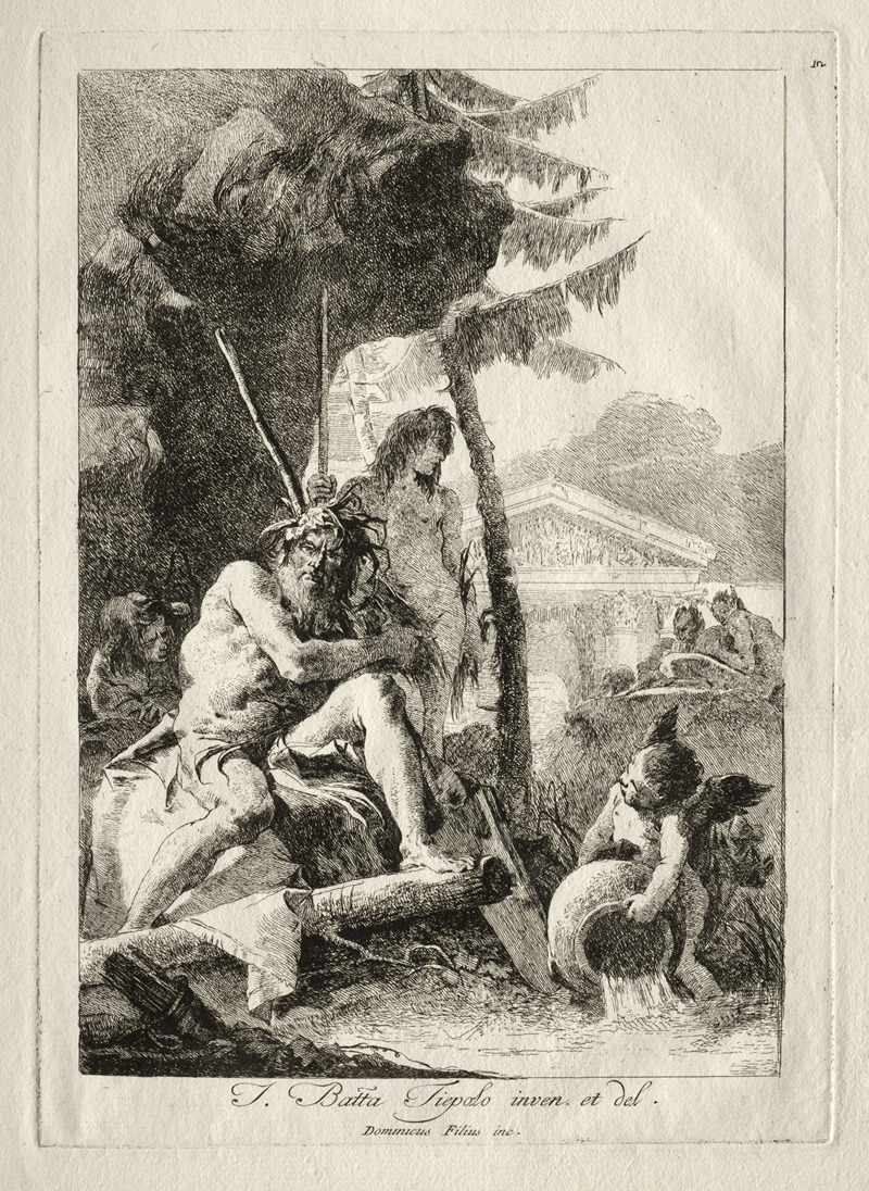 Giovanni Domenico Tiepolo - Figures Fluviales