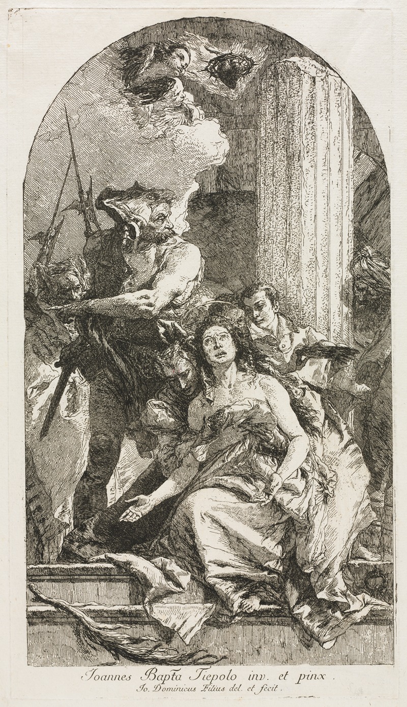 Giovanni Domenico Tiepolo - Martyrdom of St. Agatha