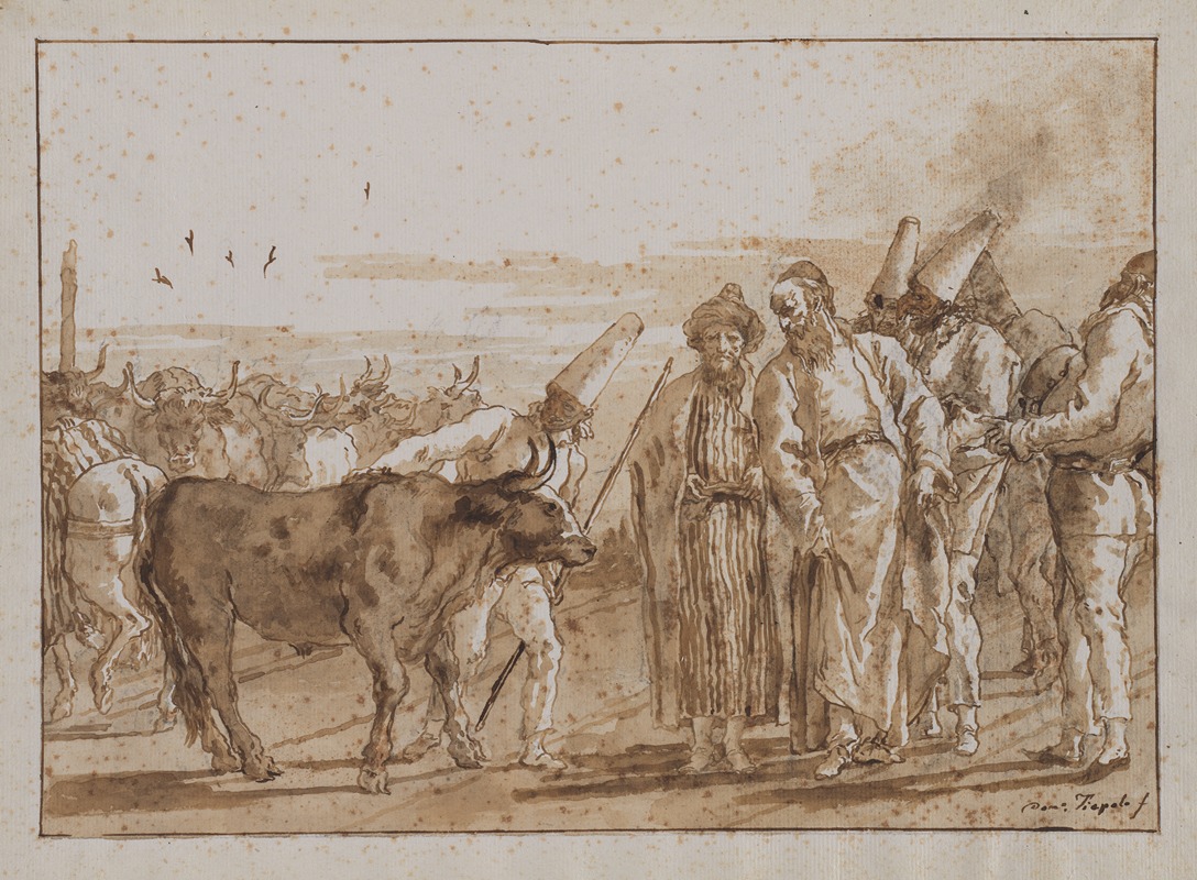 Giovanni Domenico Tiepolo - The Cattle Vendor