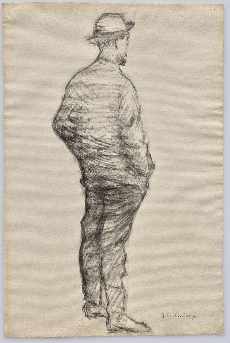 Gustave Caillebotte - Study of a Man with Hands in His Pockets