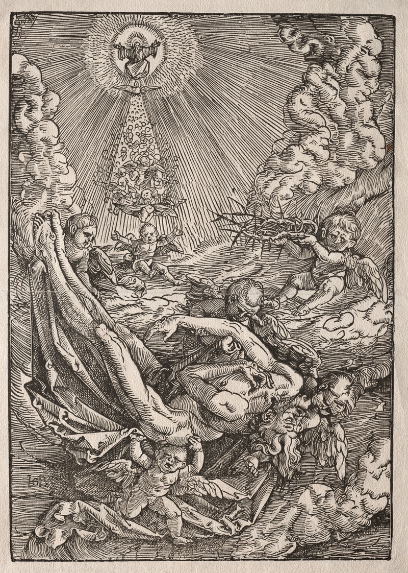 Hans Baldung - Christ Carried to Heaven by Angels