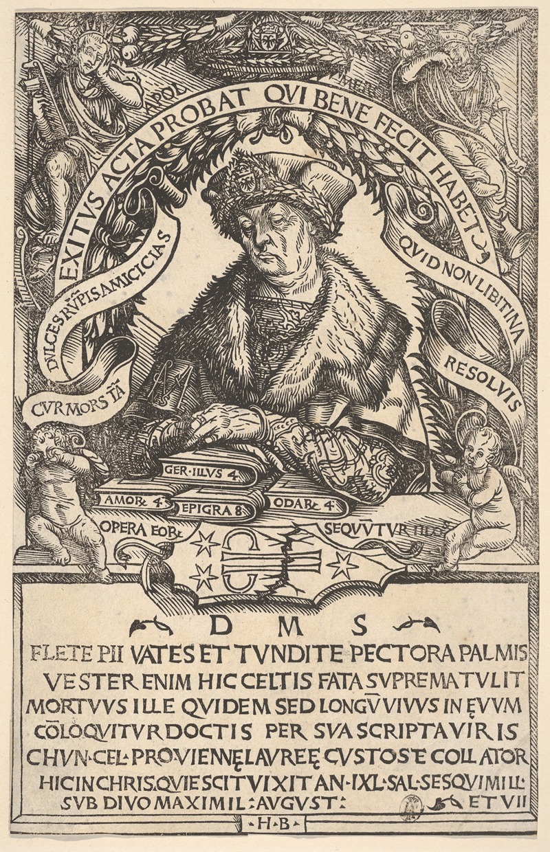 Hans Burgkmair The Elder - Epitaph of Conrad Celtis