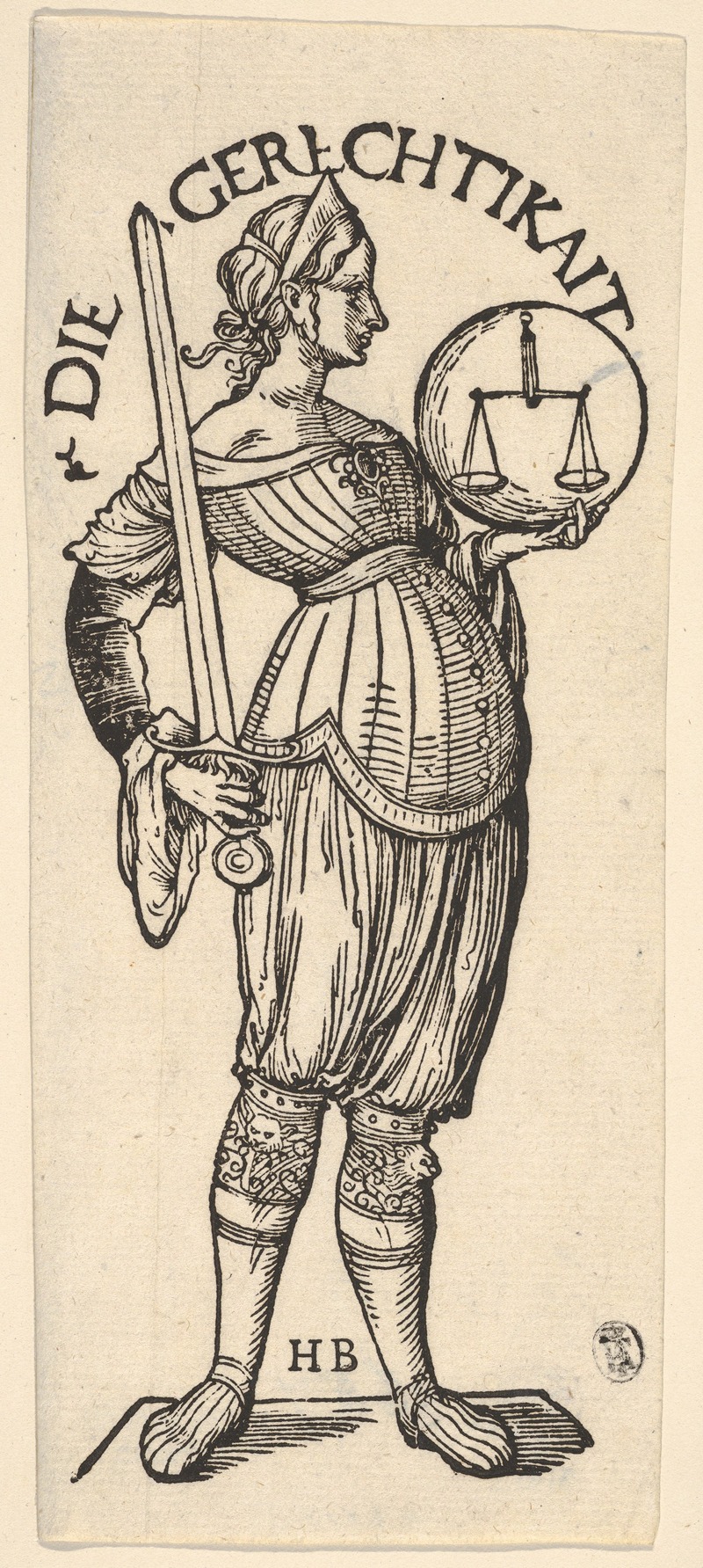 Hans Burgkmair The Elder - Justice (Die Gerechtikait)