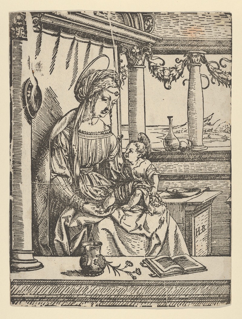 Hans Burgkmair The Elder - The Virgin Seated with the Child