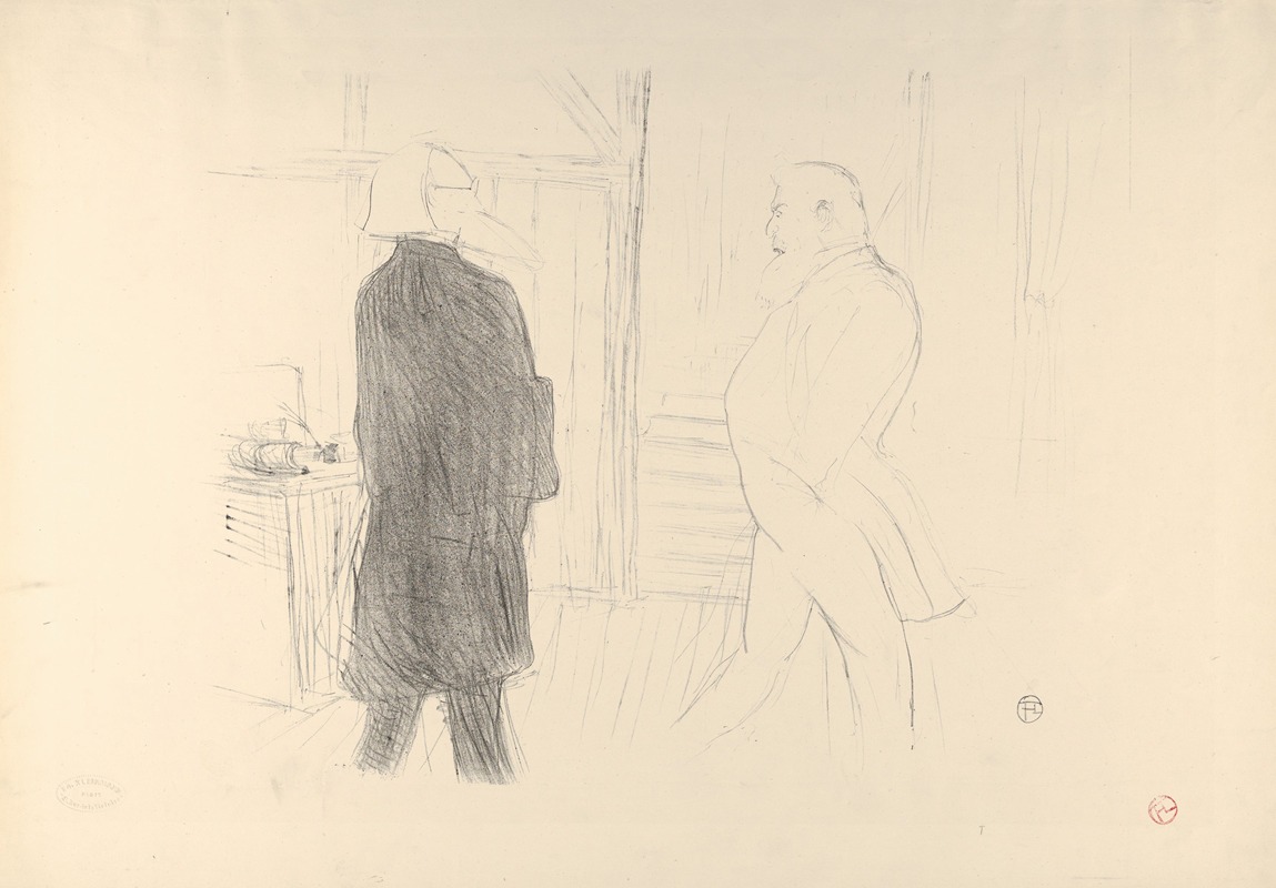 Henri de Toulouse-Lautrec - André Antoine and Fermin Gémier in ‘A Bankruptcy’