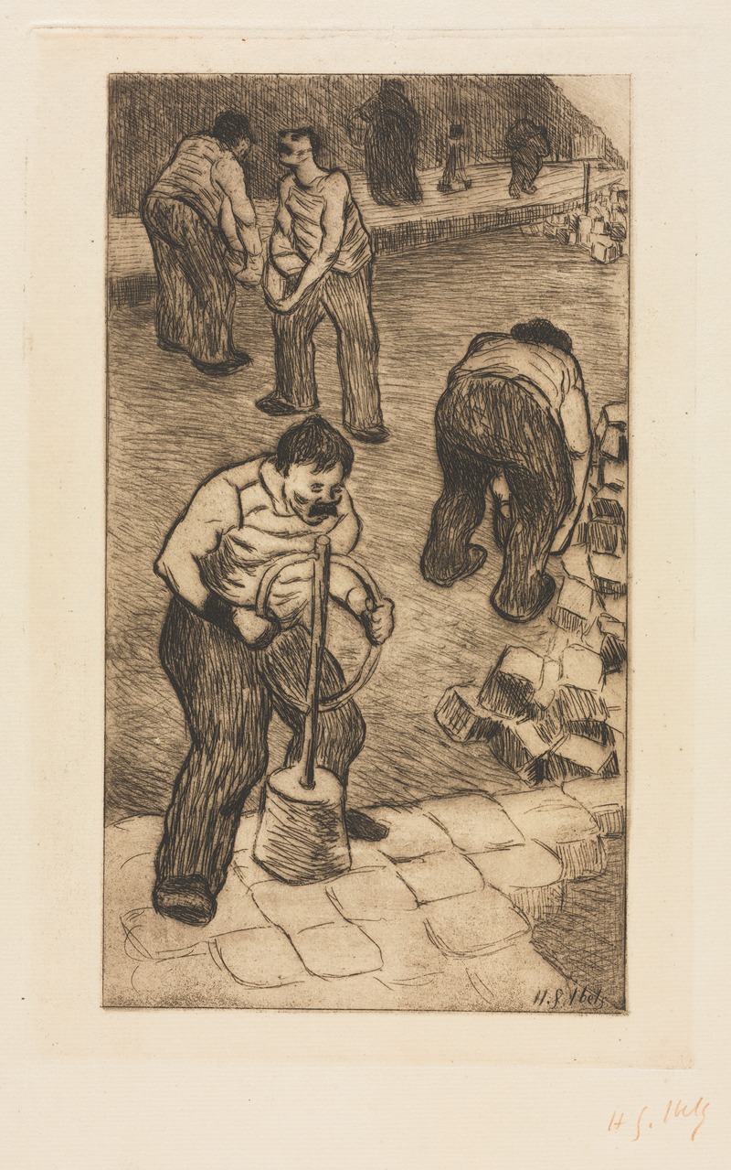 Henri-Gabriel Ibels - The Street Pavers