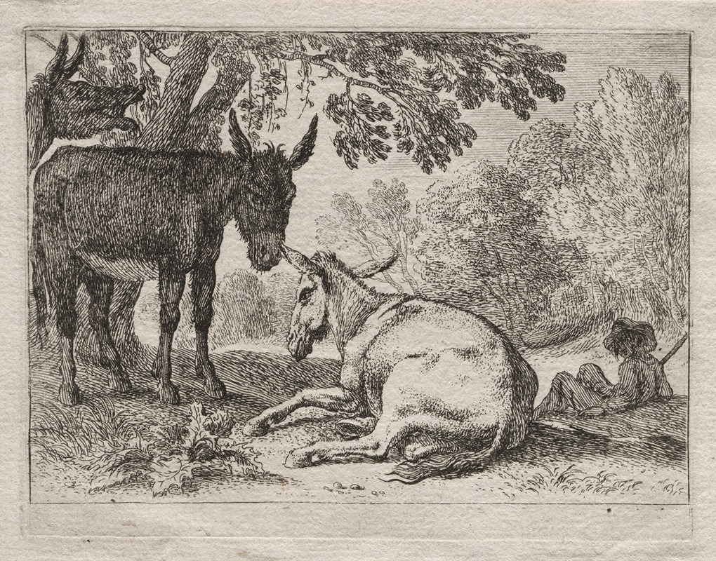 Herman van Swanevelt - Donkeys