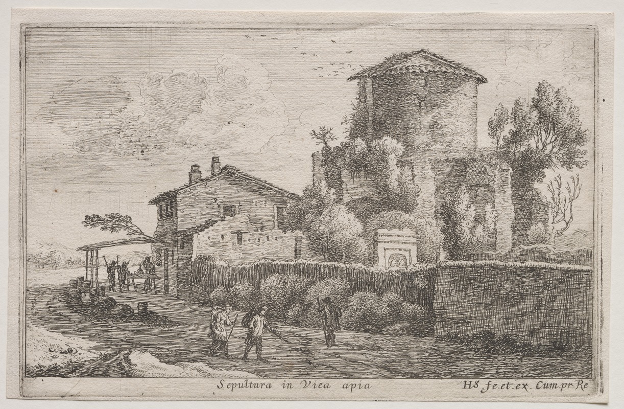 Herman van Swanevelt - Tomb along the Appian Way