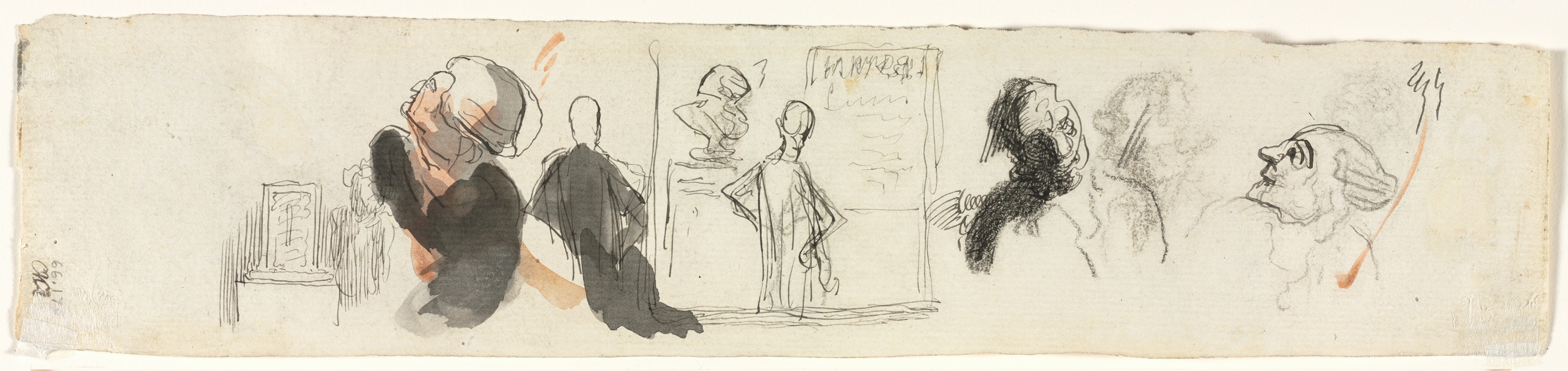 Honoré Daumier - Sketches of Various Figures