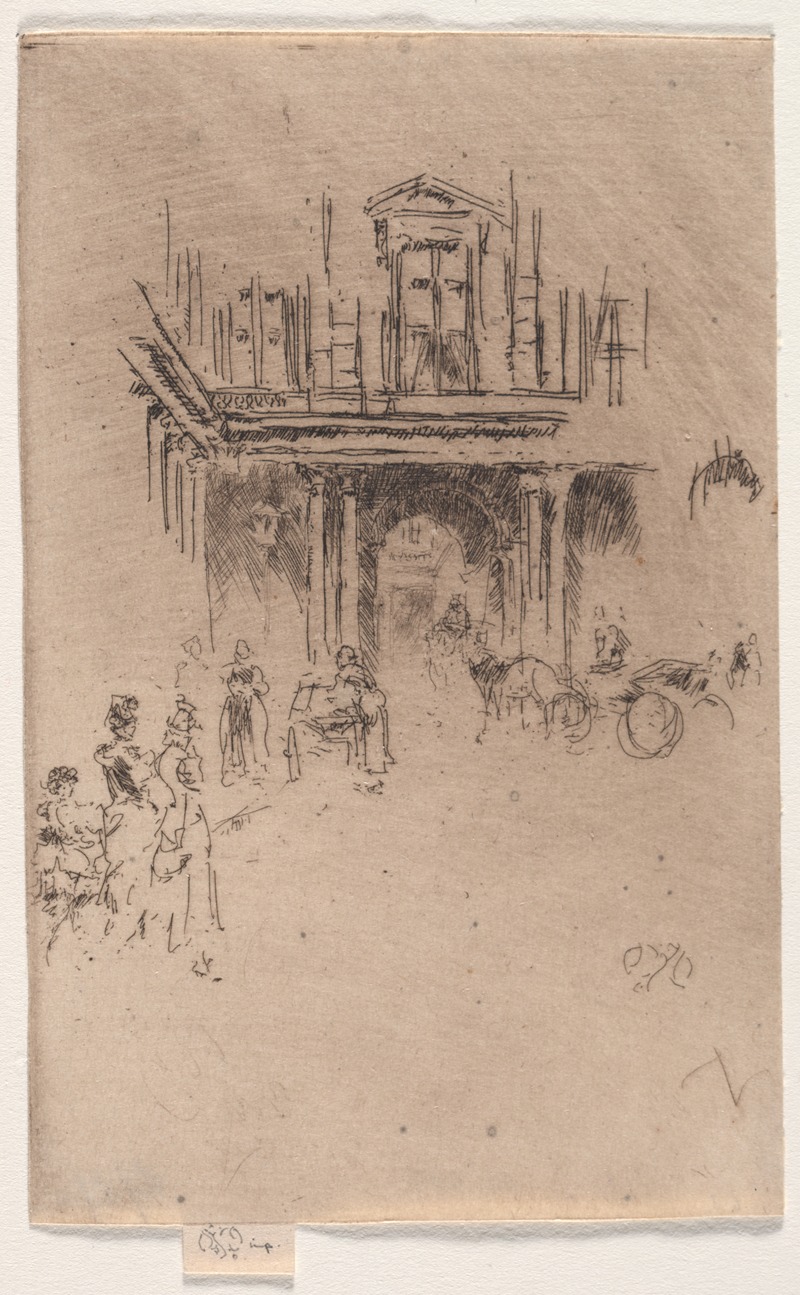 James Abbott McNeill Whistler - A Corner of the Palais Royal