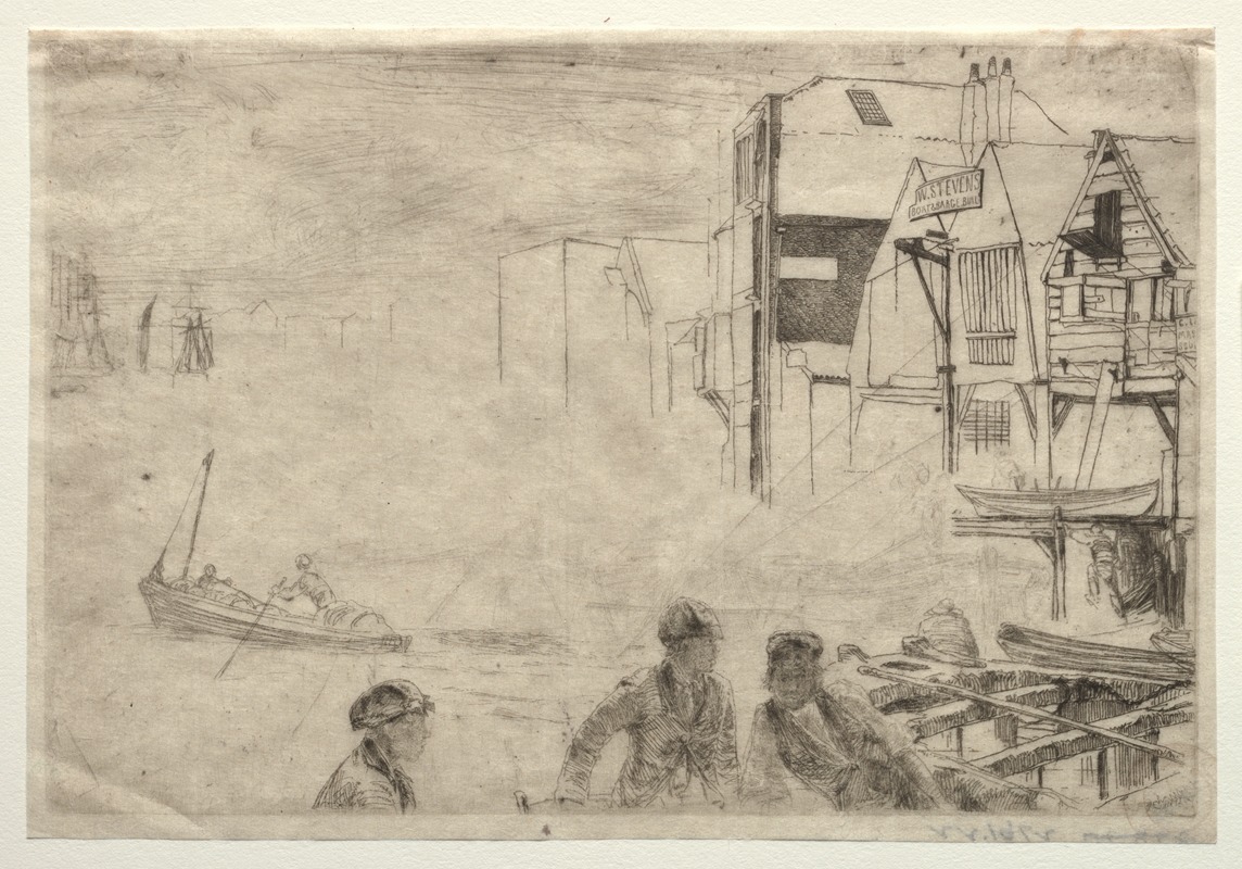 James Abbott McNeill Whistler - A Wharf