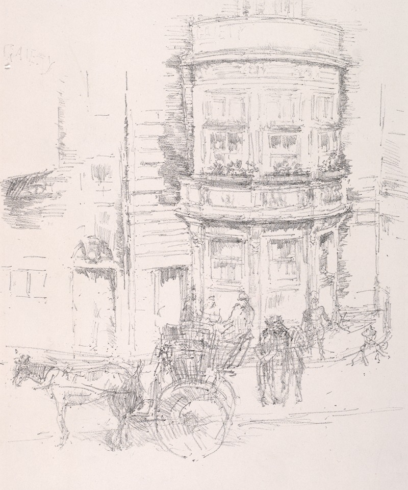 James Abbott McNeill Whistler - Back of The Gaiety Theatre