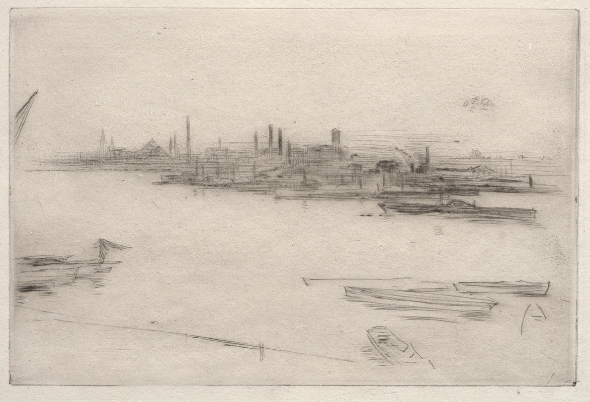 James Abbott McNeill Whistler - Battersea; Dawn 1877