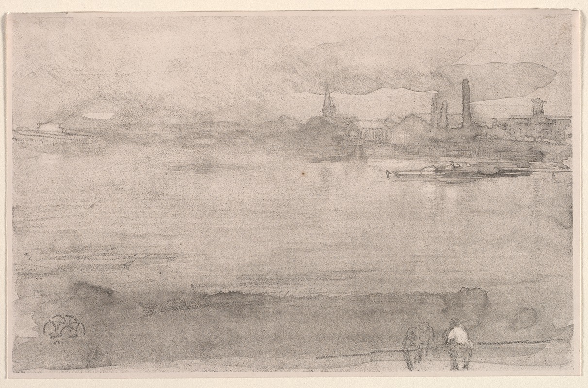 James Abbott McNeill Whistler - Early Morning; The Thames at Battersea, London