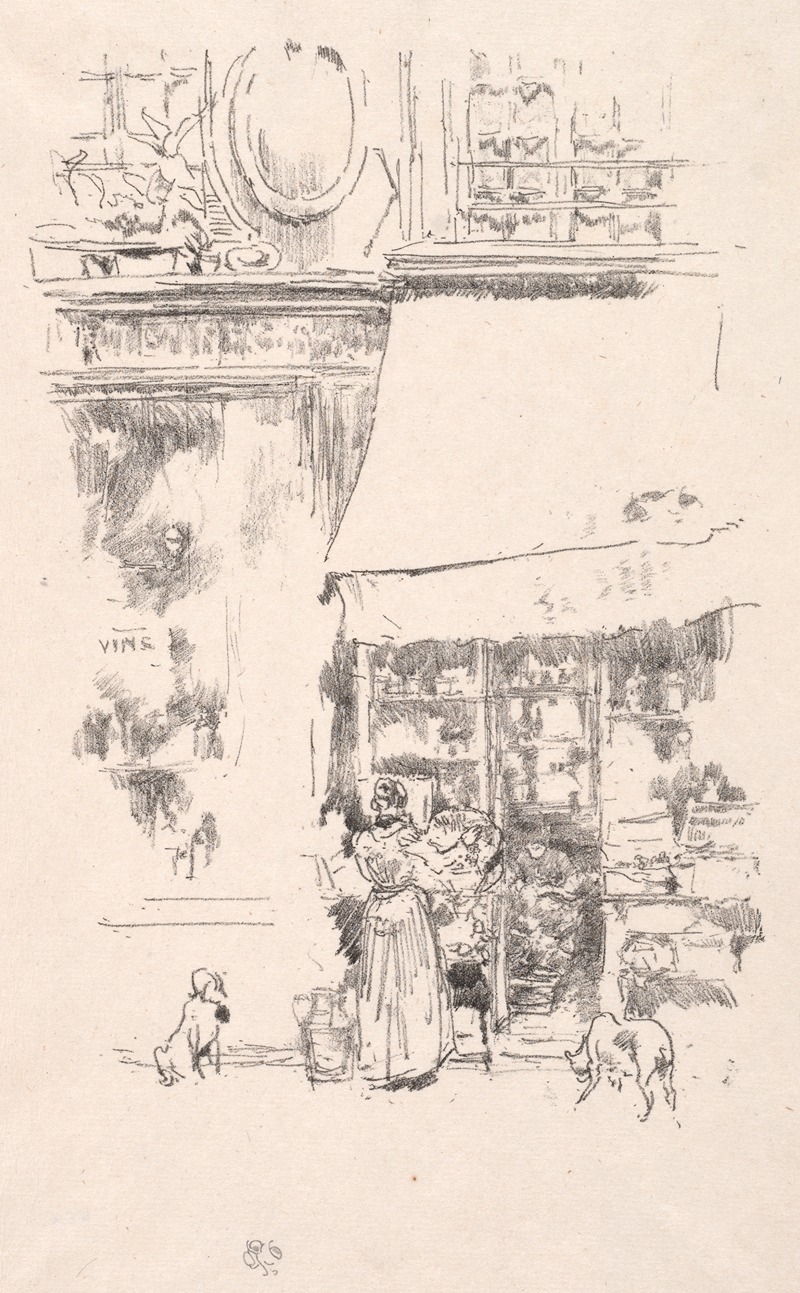 James Abbott McNeill Whistler - La frutière de la Rue de Grenelle