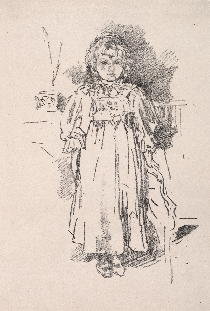 James Abbott McNeill Whistler - Little Evelyn