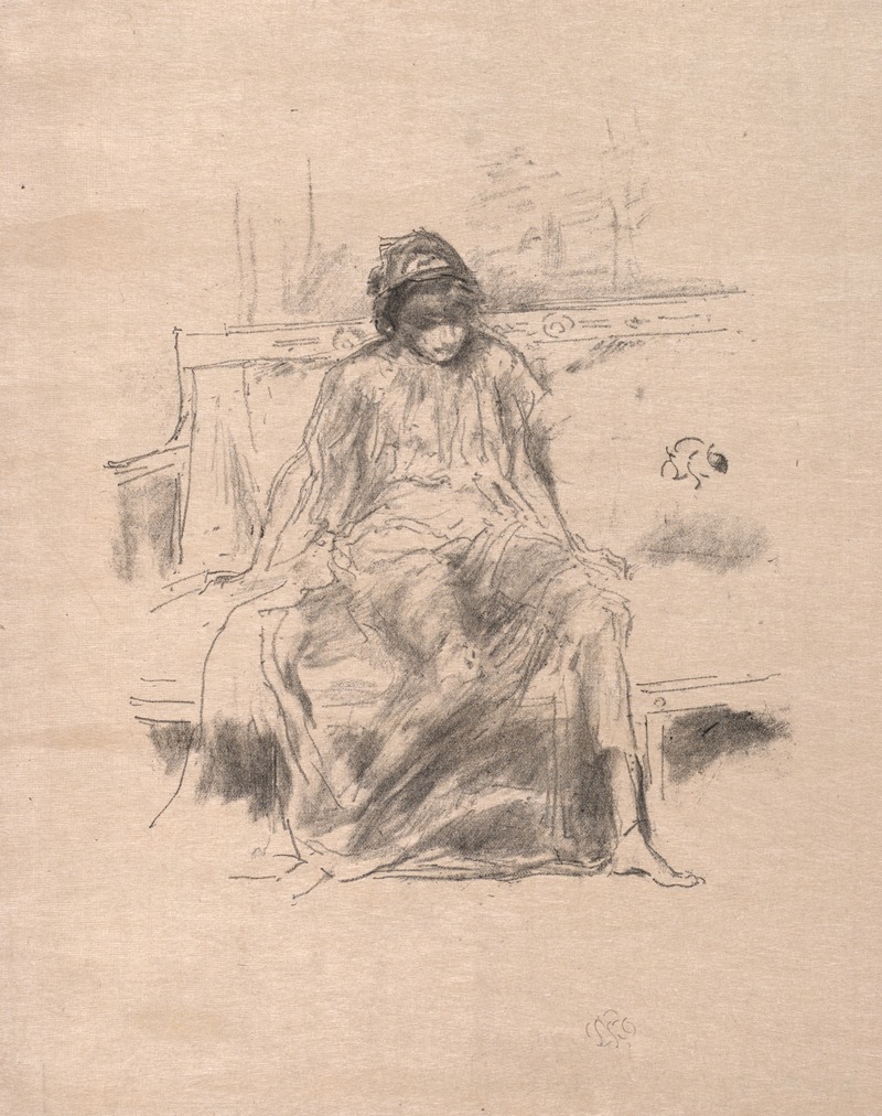 James Abbott McNeill Whistler - The Draped Figure Seated