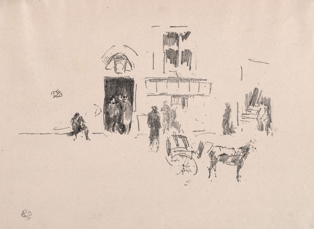 James Abbott McNeill Whistler - The Gaiety Stage Door