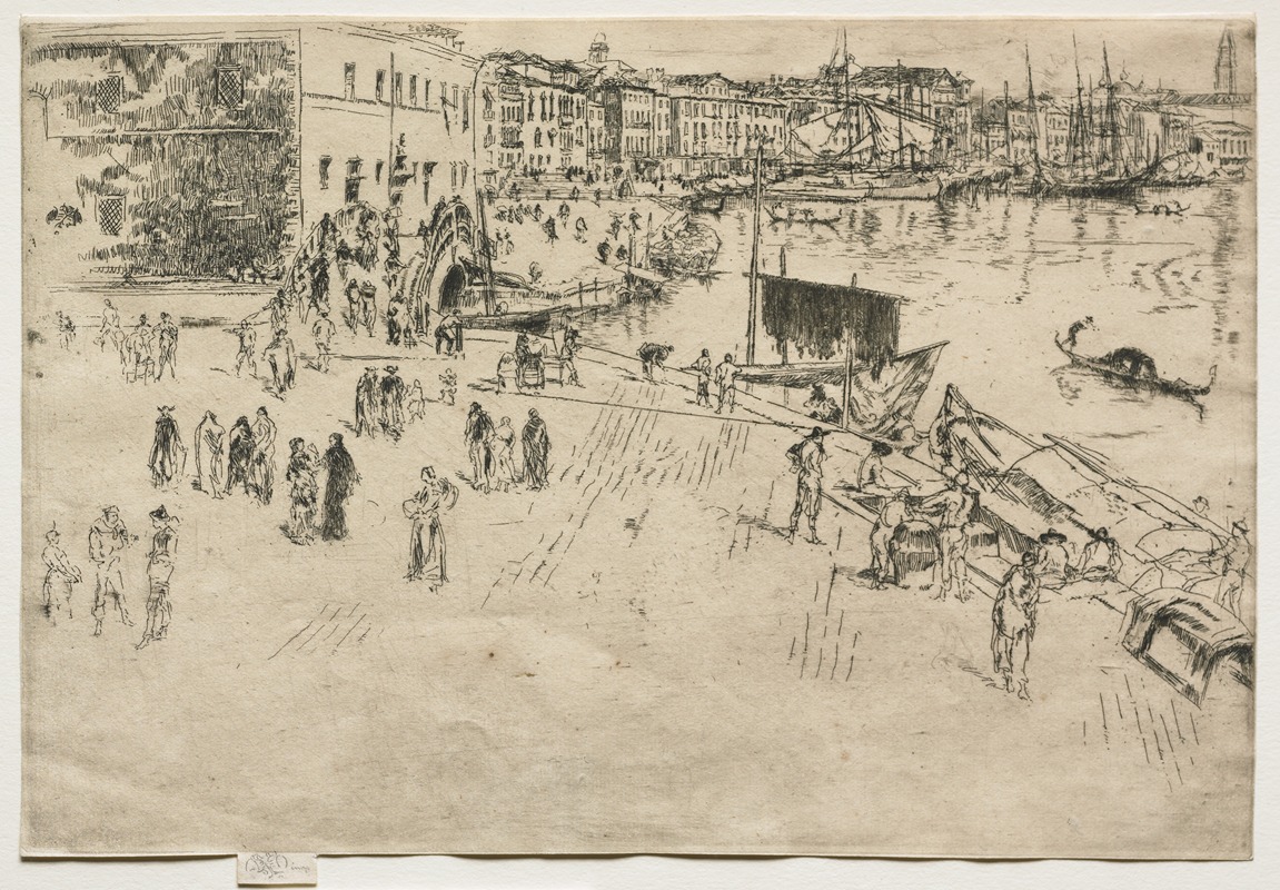 James Abbott McNeill Whistler - The Riva, No. 1