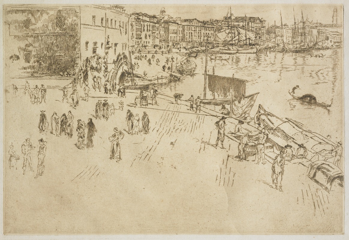 James Abbott McNeill Whistler - The Riva, No. 1