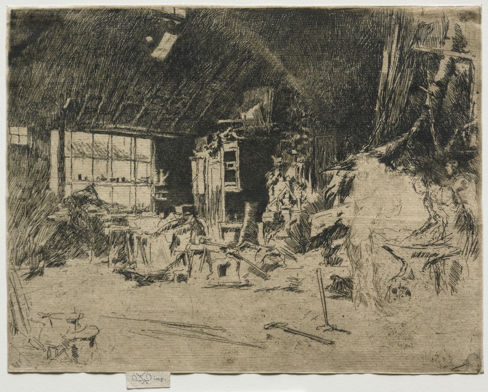 James Abbott McNeill Whistler - The Smithy