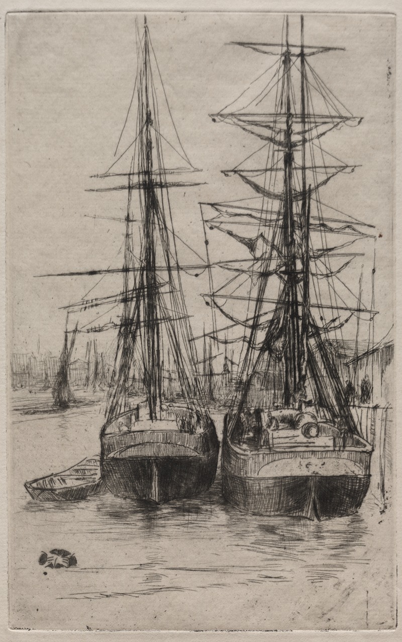 James Abbott McNeill Whistler - The Two Ships