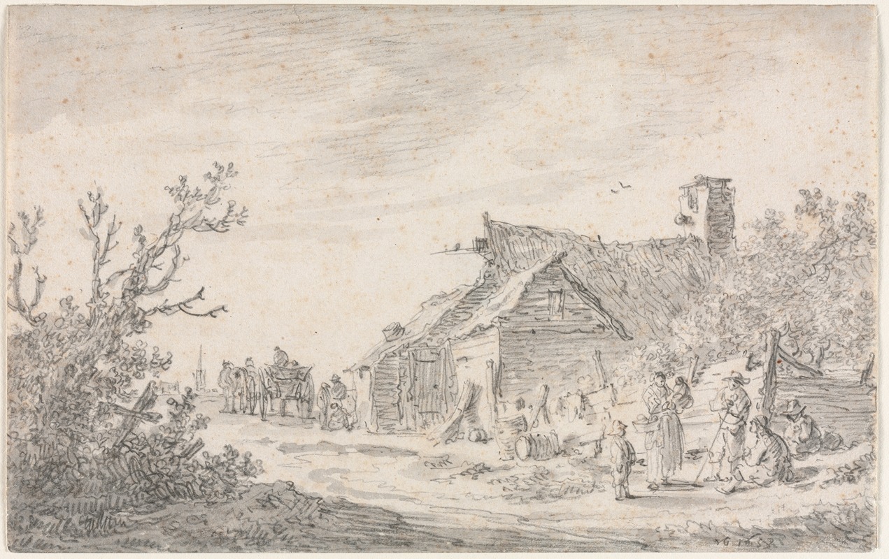 Jan van Goyen - Landscape with a Cottage and Figures