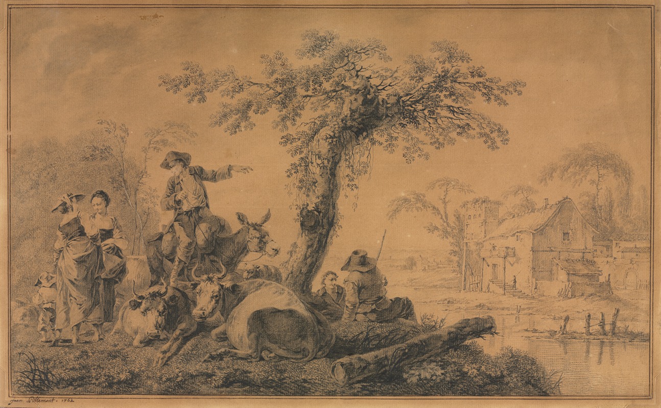 Jean-Baptiste Pillement - Rural Scene