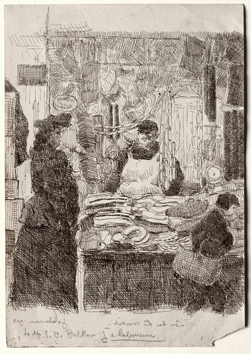 Jean-Émile Laboureur - In the Old Market