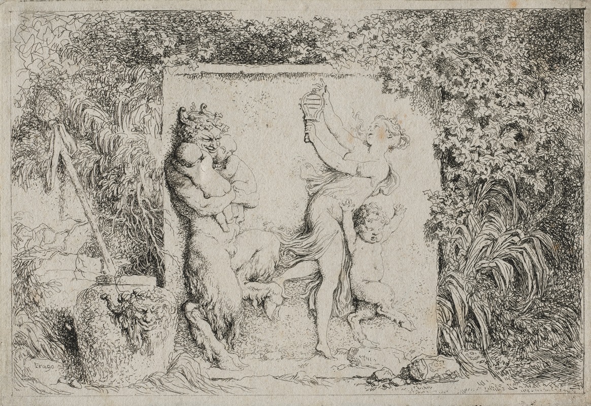 Jean-Honoré Fragonard - Bacchanales; The Satyr’s Dance