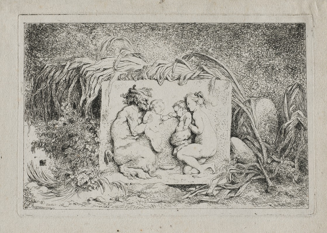 Jean-Honoré Fragonard - Bacchanales; The Satyr’s Family