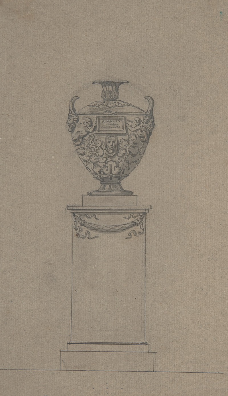 Johann Gottfried Schadow - Design for a Tomb with an Urn