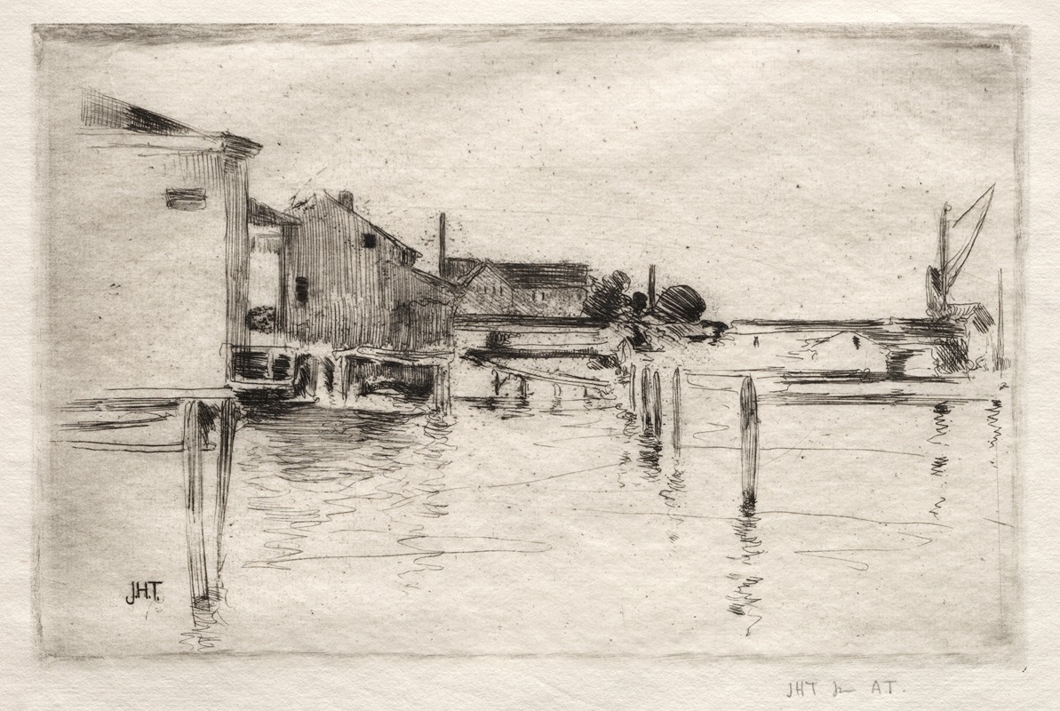 John Henry Twachtman - The Dock, Bridgeport, Connecticut