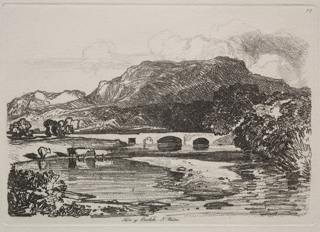 John Sell Cotman - Tan y Beolch, North Wales