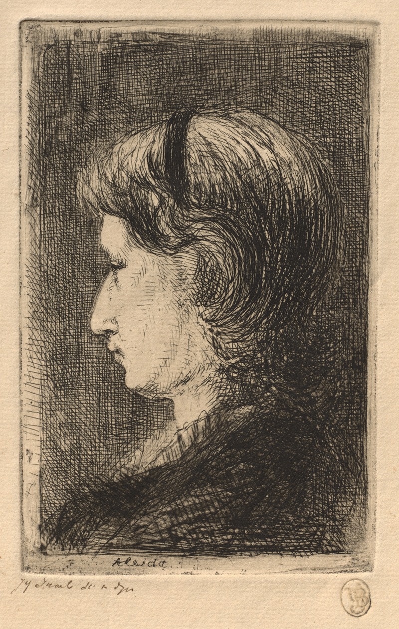 Jozef Israëls - Portrait of Mrs. Israëls