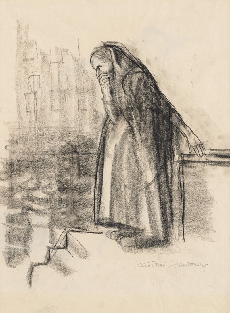 Käthe Kollwitz - Pregnant Woman Contemplating Suicide