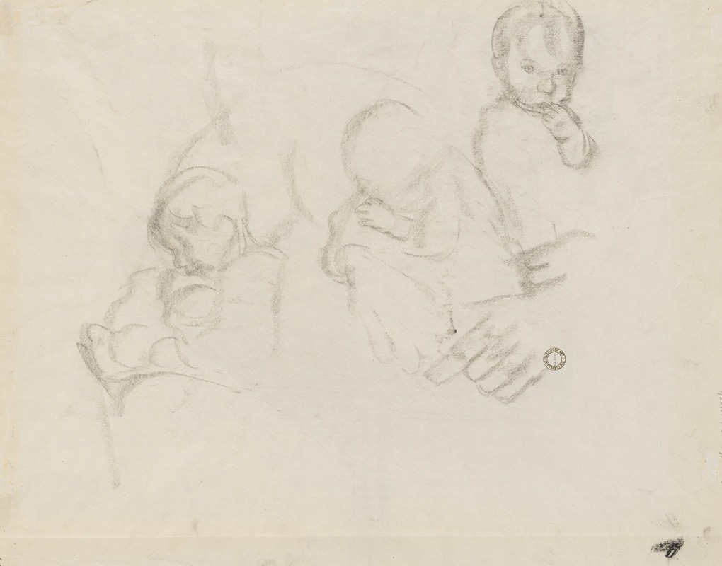 Käthe Kollwitz - Three Studies of a Child