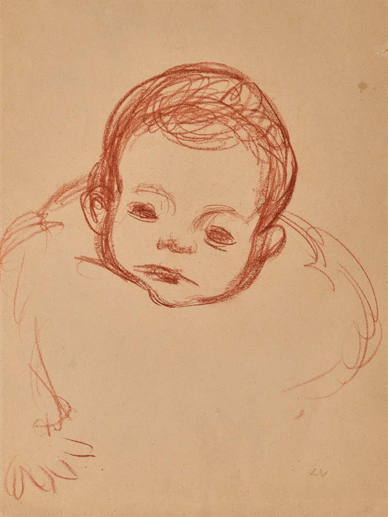 Louis Valtat - Tête de bébé