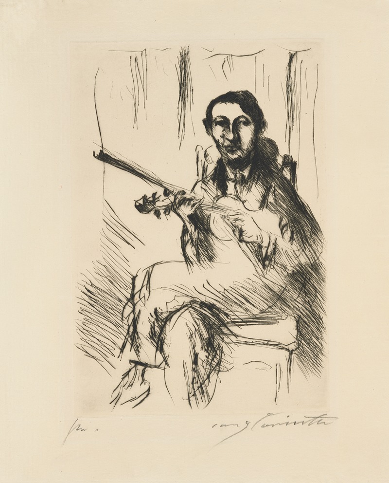 Lovis Corinth - Bildnis Andreas Weissgaerber (Erste Fassung)