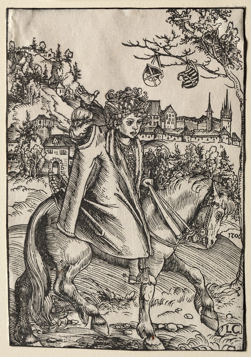 Lucas Cranach - A Boy on Horseback