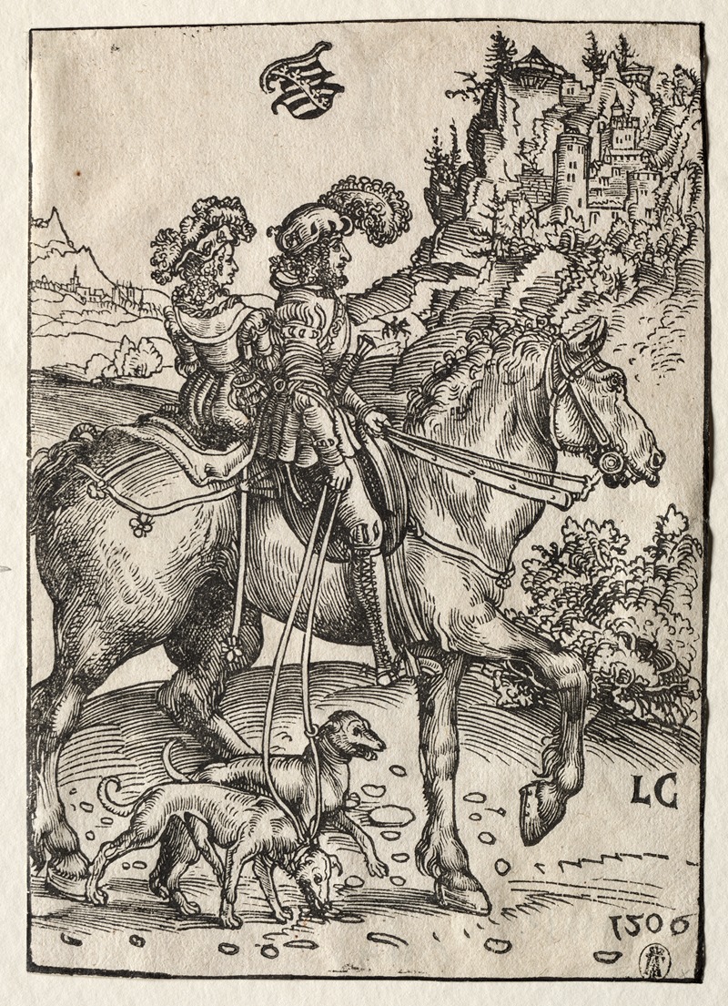 Lucas Cranach - A Gentleman and a Lady Riding to the Chase