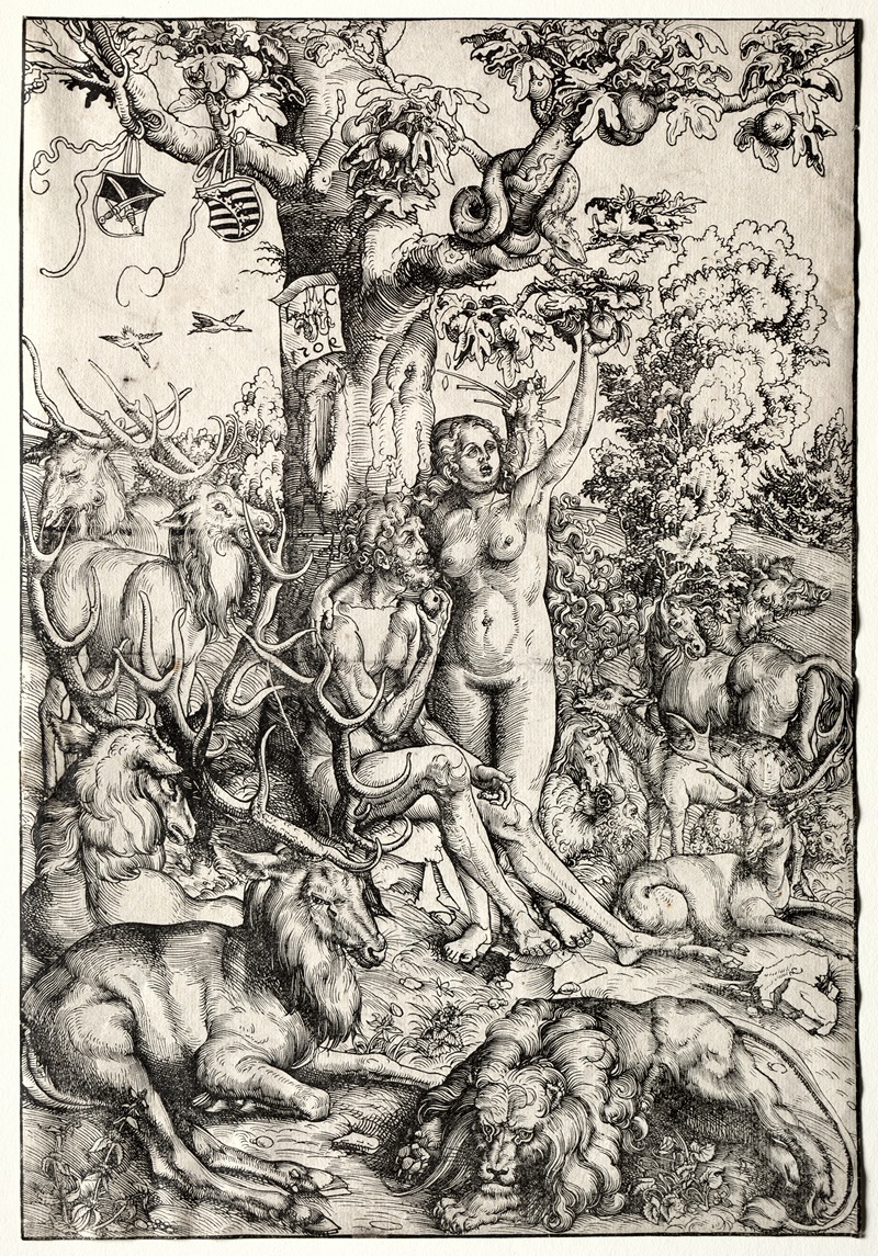 Lucas Cranach - Adam and Eve in Paradise