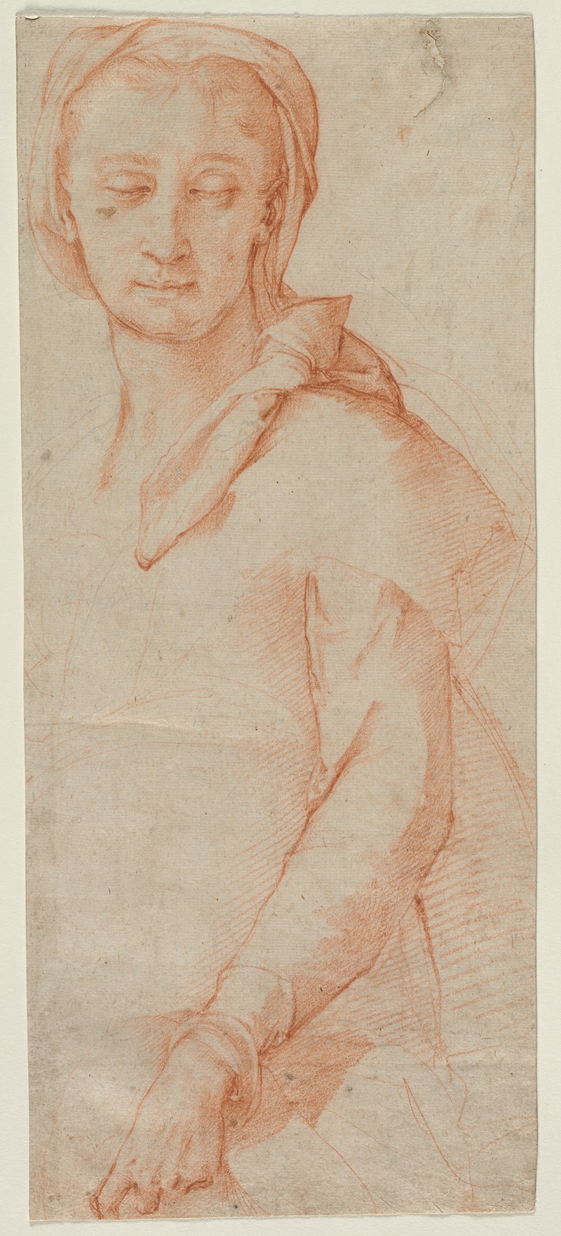 Ludovico Cardi Cigoli - Half-Length Figure Study of a Woman