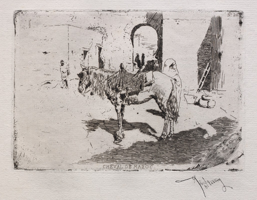 Mariano Fortuny Marsal - Moroccan Horse