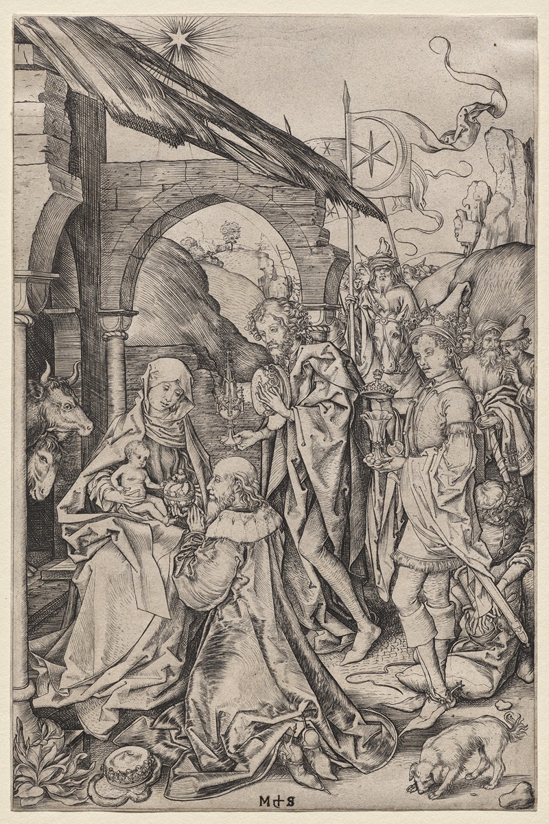 Martin Schongauer - Adoration of the Magi