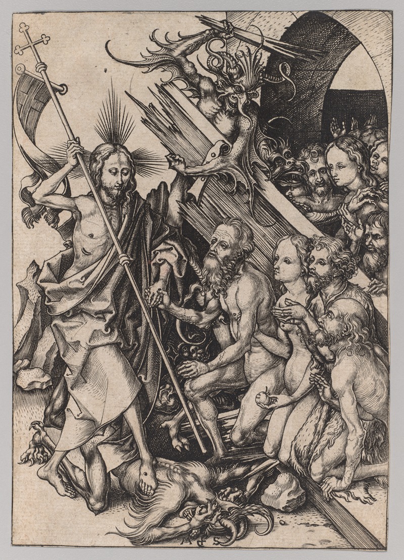 Martin Schongauer - Christ in Limbo