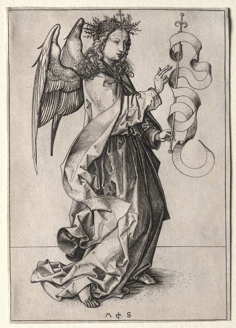 Martin Schongauer - The Angel of the Annunciation