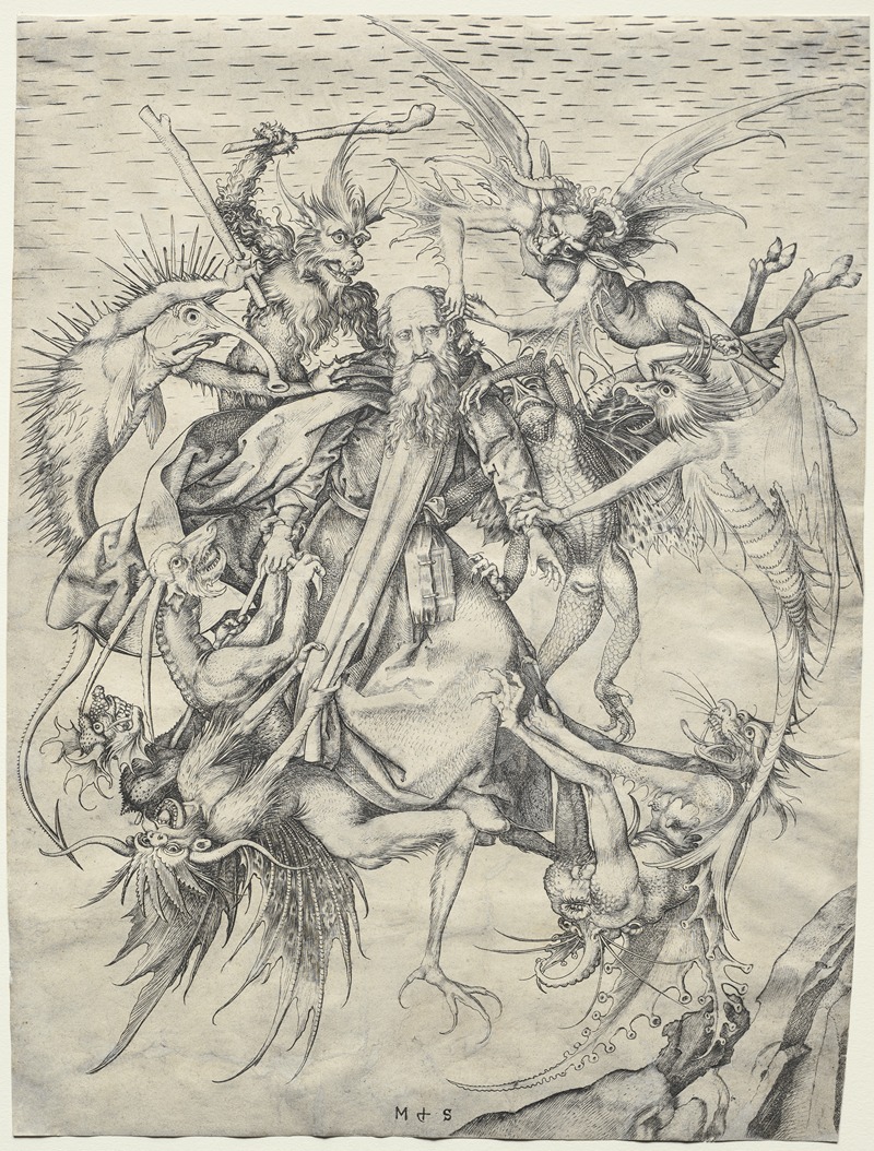 Martin Schongauer - The Temptation of St. Anthony